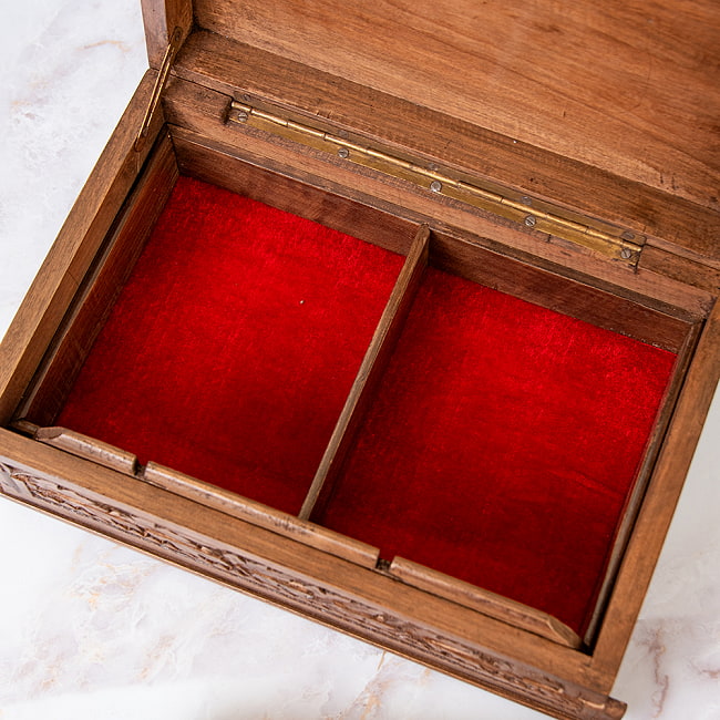 1点もの】カシミールの細密彫刻 ジュエルボックス からくり仕掛け