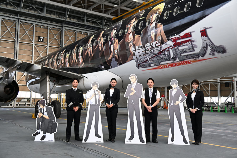 スターフライヤー、特別デザイン機「進撃の巨人 スペシャルジェット