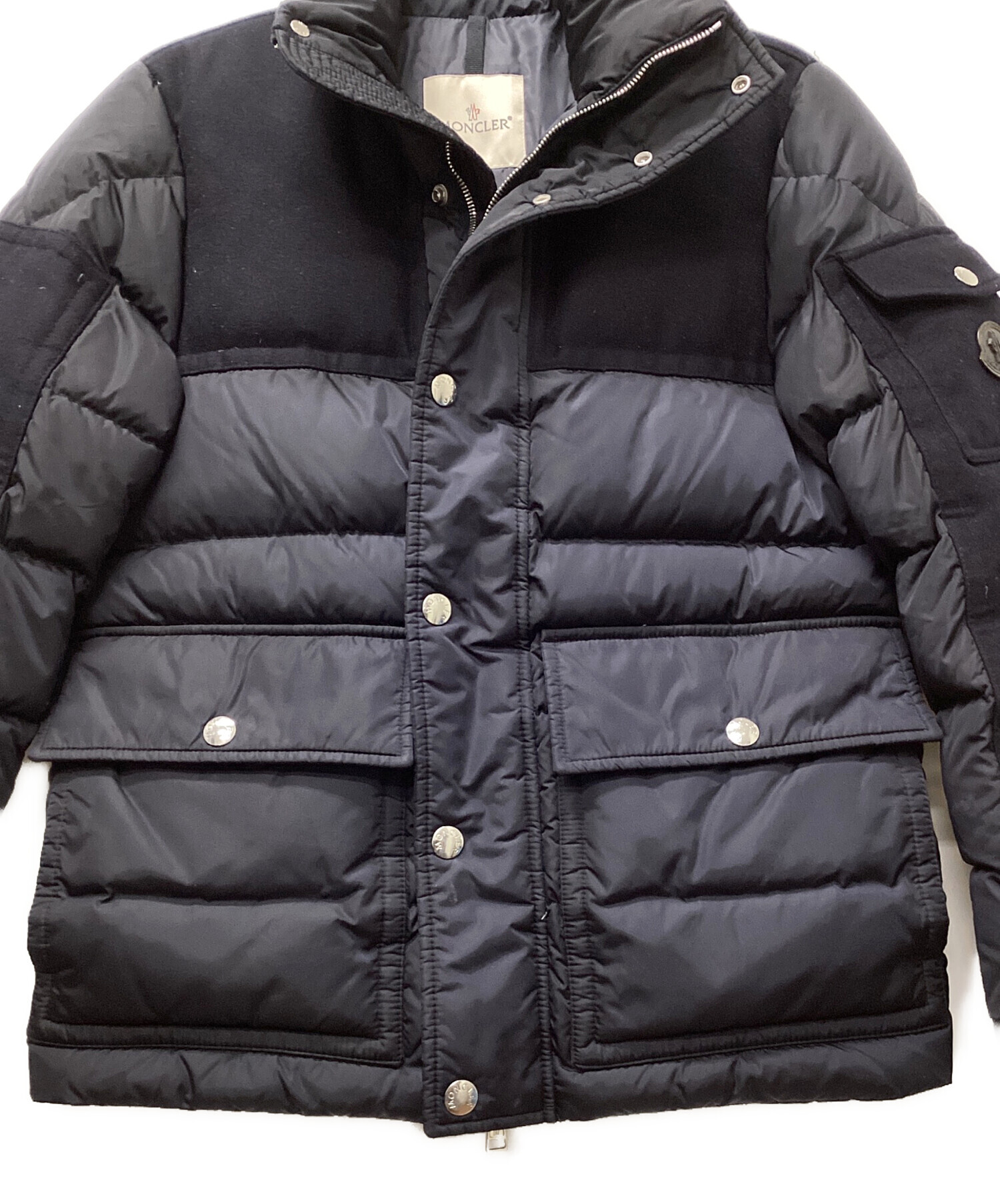 中古・古着通販】MONCLER (モンクレール) ダウンジャケット ネイビー