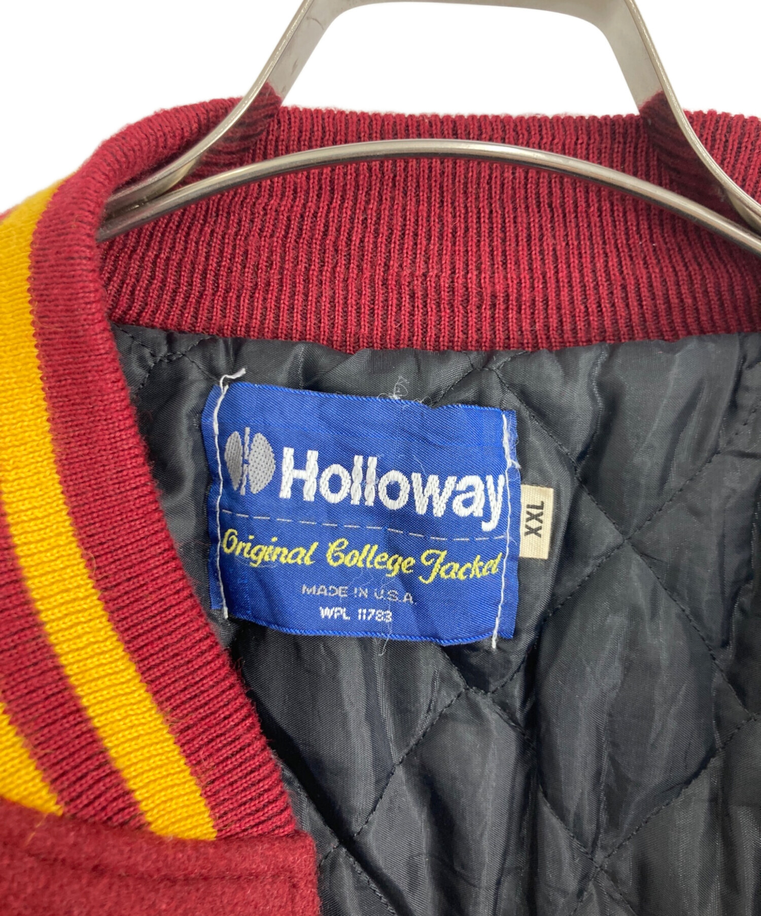 中古・古着通販】Holloway (ホロウェイ) スタジャン レッド×イエロー