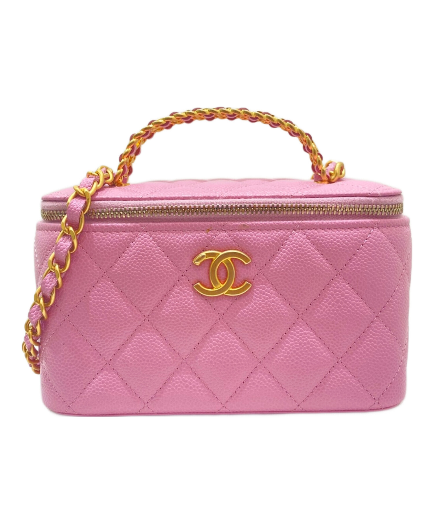 中古・古着通販】CHANEL (シャネル) チェーンショルダーバニティバッグ