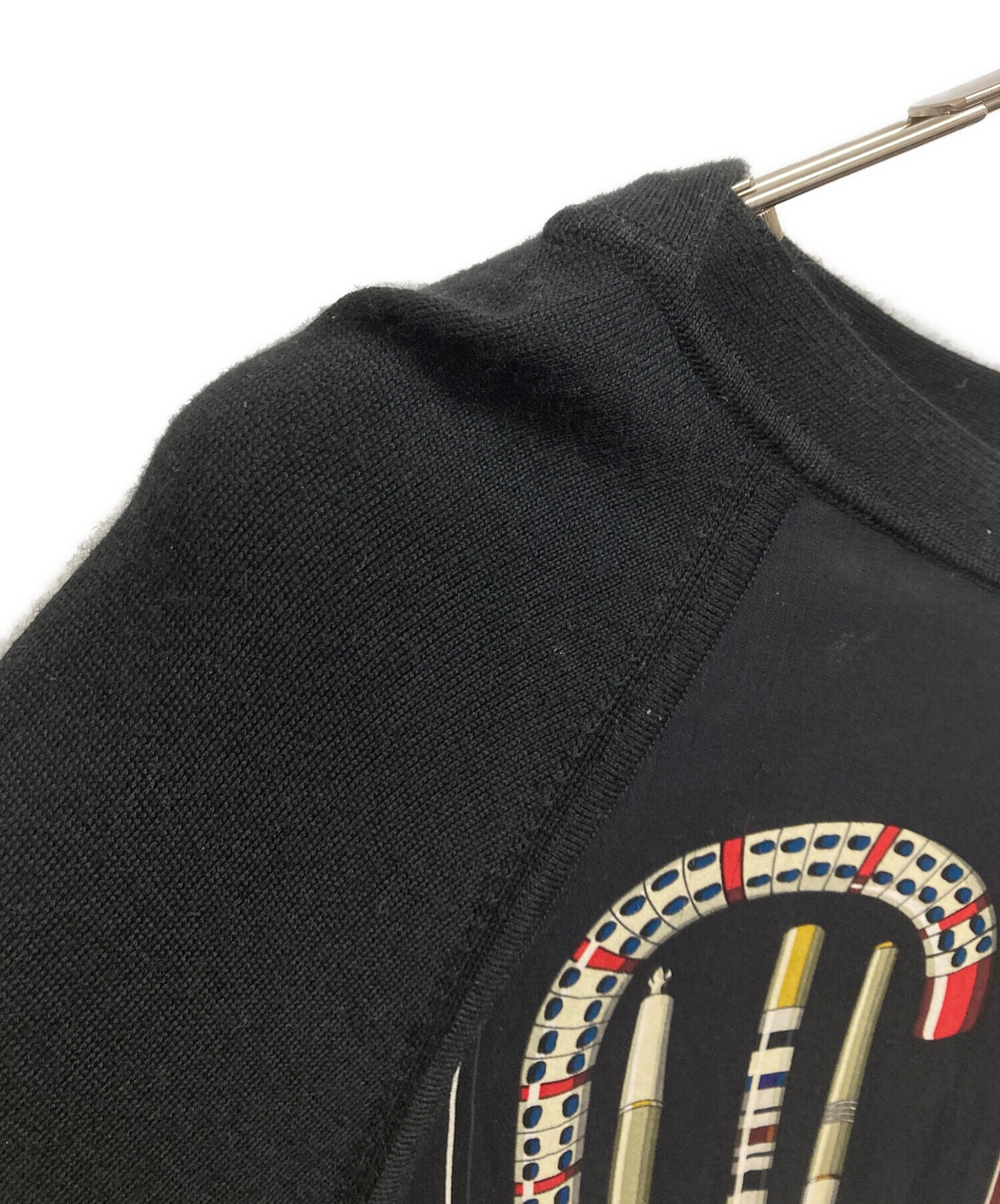 中古・古着通販】HERMES (エルメス) カシミヤシルク切替ニット