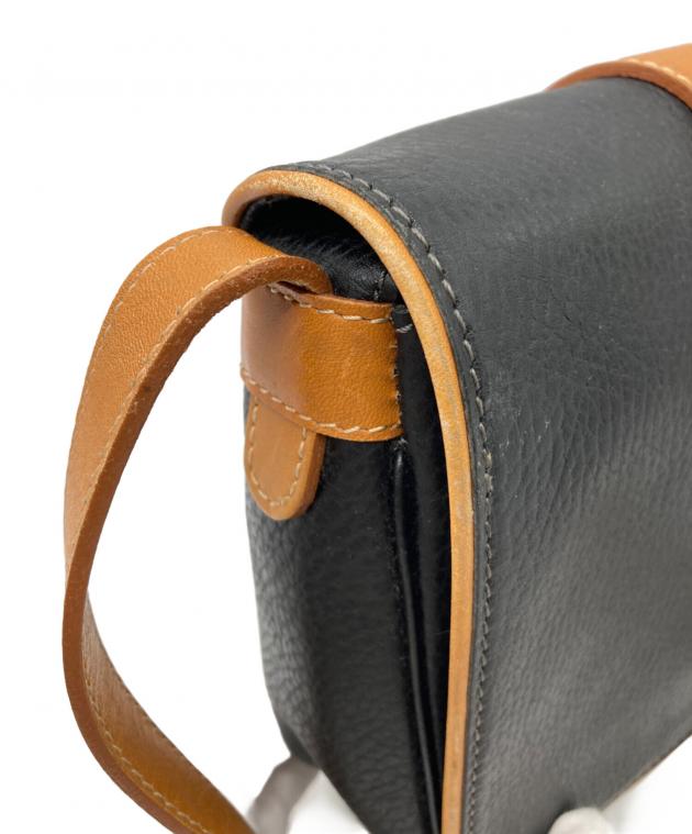 中古・古着通販】courreges (クレージュ) レザーショルダーバッグ