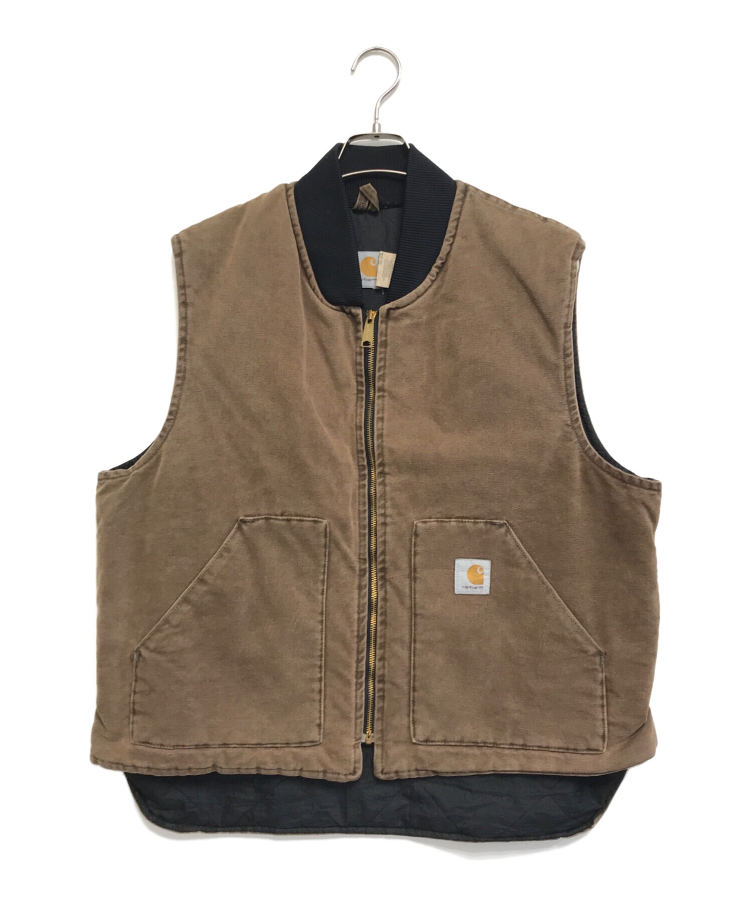 中古・古着通販】CarHartt (カーハート) ダックベスト ブラウン サイズ