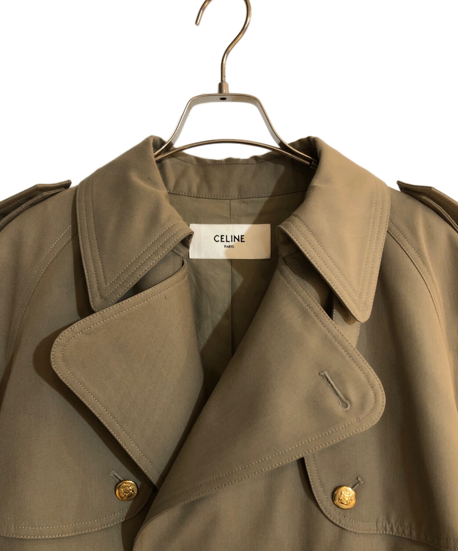 中古・古着通販】CELINE (セリーヌ) クラシックダブルブレストトレンチ