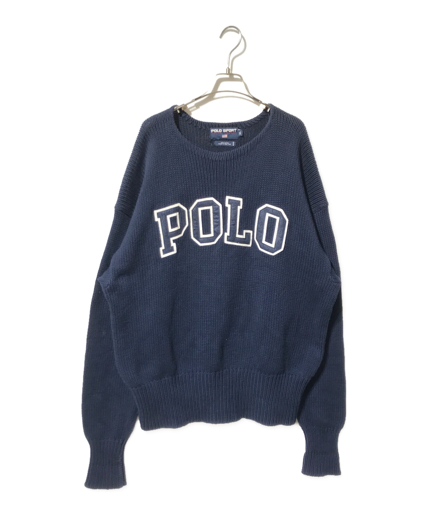中古・古着通販】POLO SPORT (ポロスポーツ) ロゴローゲージニット