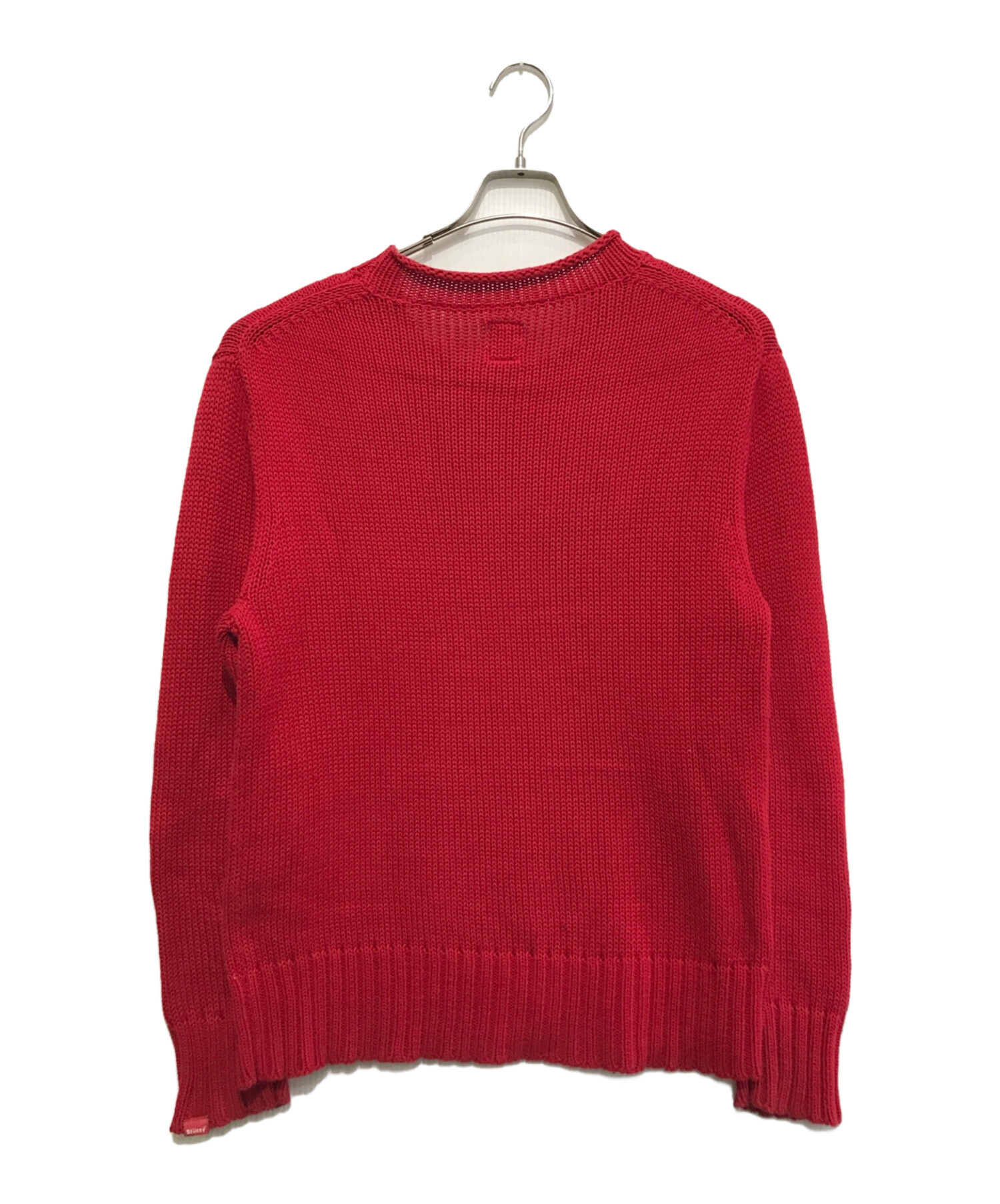 中古・古着通販】stussy (ステューシー) 古着星条旗ニット レッド