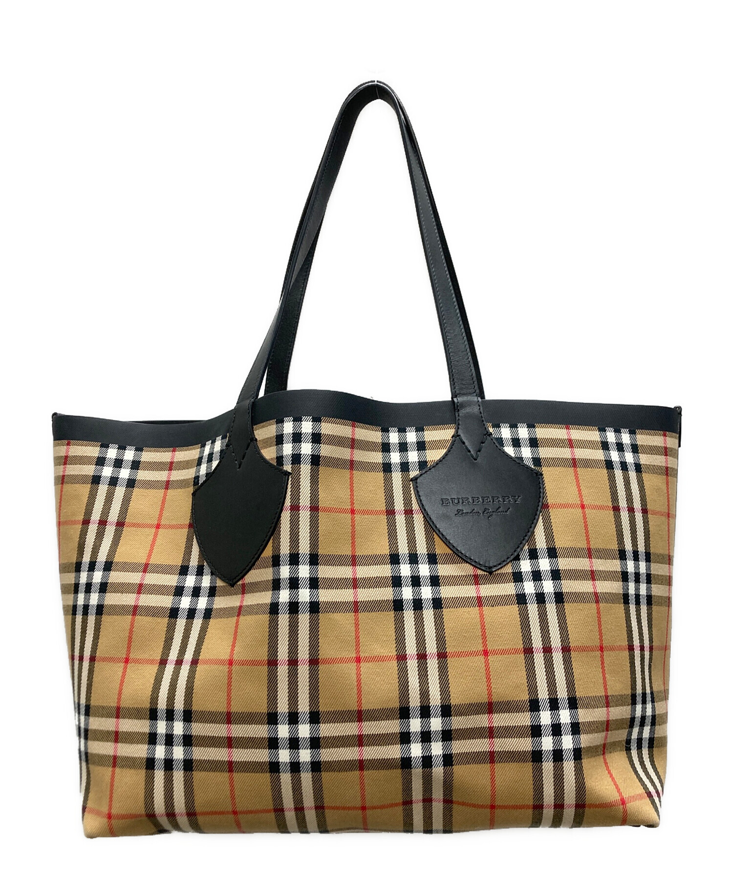 中古・古着通販】BURBERRY (バーバリー) リバーシブルトートバッグ