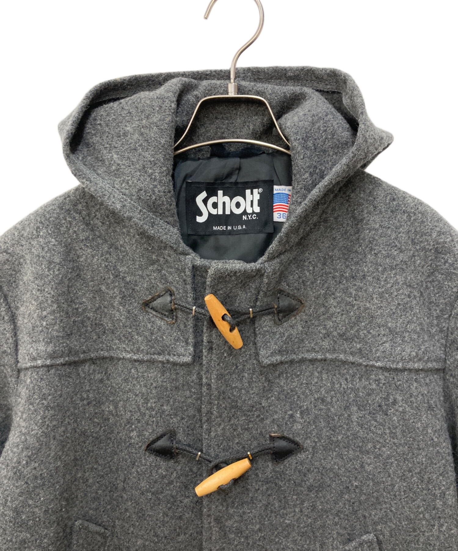中古・古着通販】Schott (ショット) ダッフルコート グレー サイズ