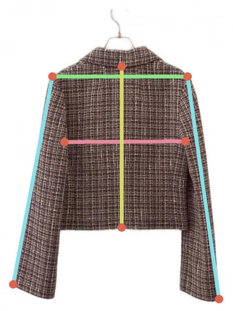 中古・古着通販】theory (セオリー) MULTICOLOR TWEED/PATCH CROP JKT
