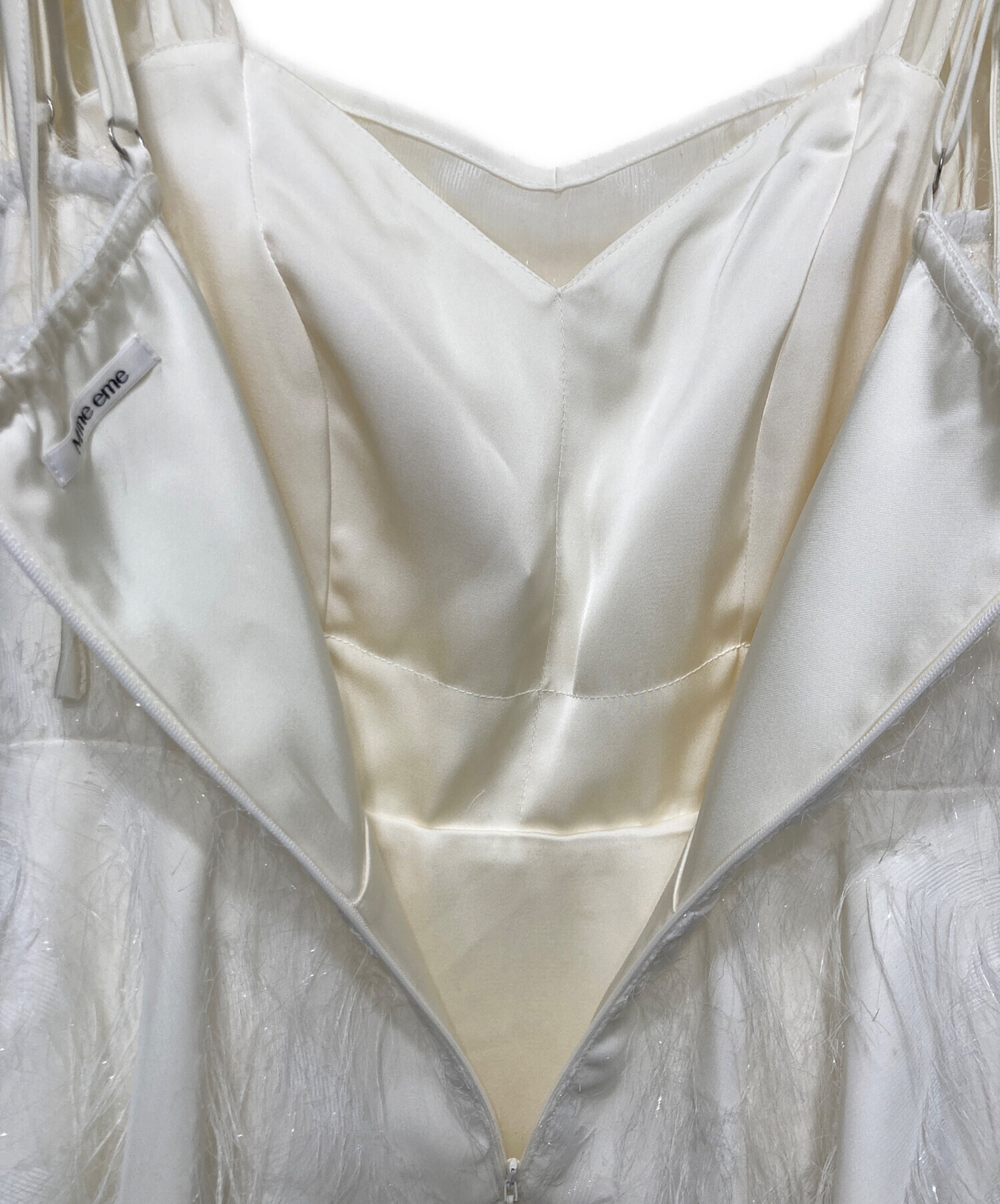 中古・古着通販】M me eme (エムミーエメ) フェザーキャミソール