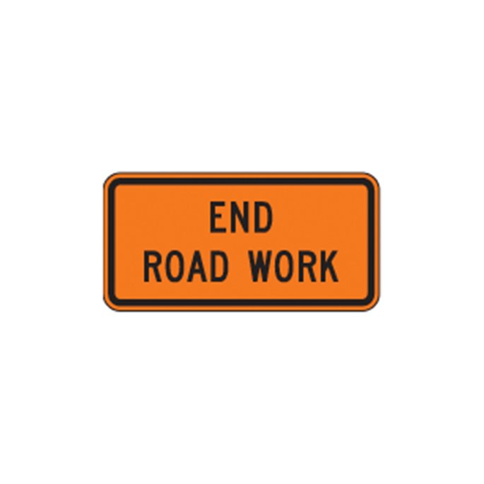 End Road Work Sign G20-2 - Traffic Safety Supply Company