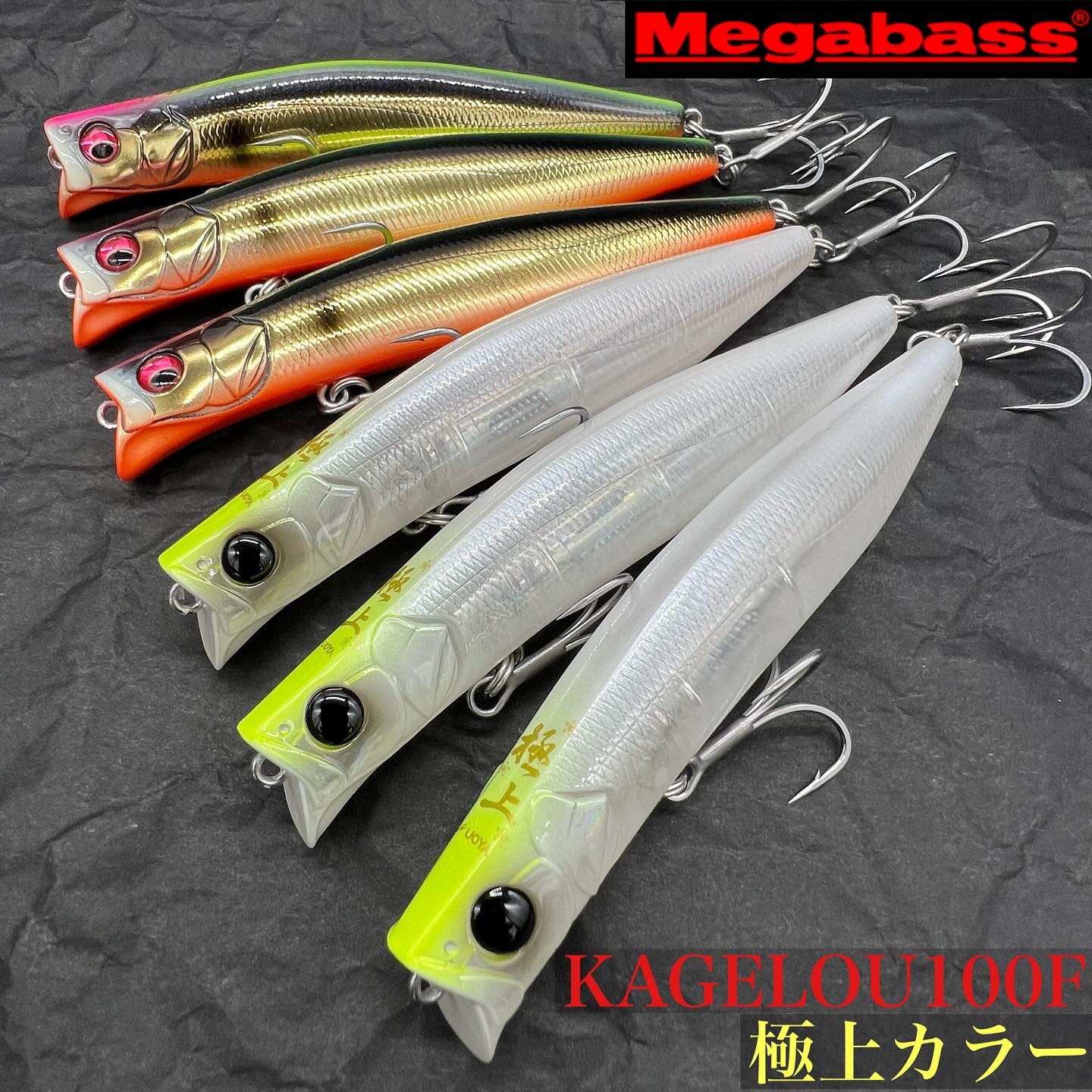 Megabassより【KAGELOU100F魚矢極上カラー】入荷しました〜🤗小型