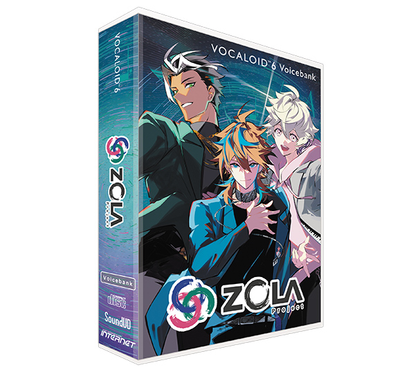 3人組の男性キャラクターのボイスバンク 『VOCALOID™6 Voicebank ZOLA