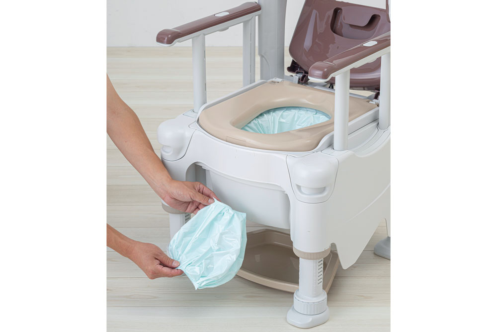 アロン化成 ポータブルトイレ FX-30 自動ラップ 標準便座