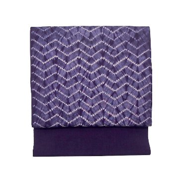 藤娘きぬたや 「総絞りの帯」 九寸名古屋帯 染め帯 灰青色＜お仕立て代