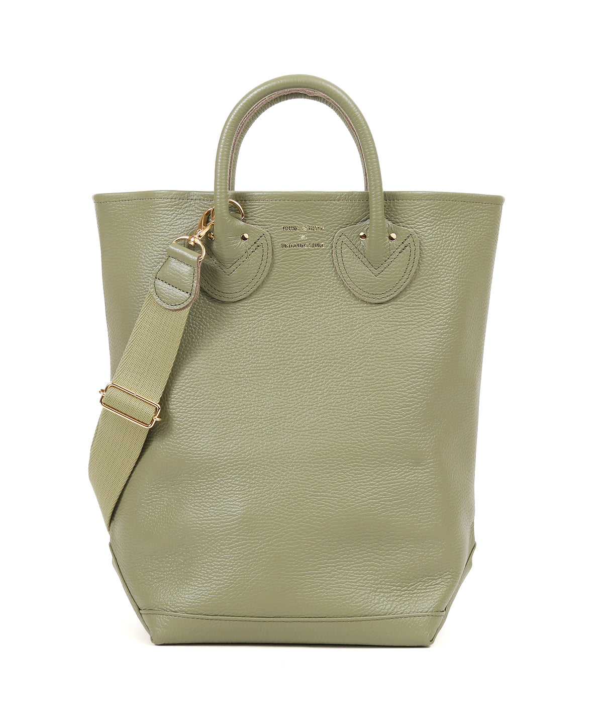 ヤングアンドオルセン エンボスド レザー ハバーサック M – YOUNG