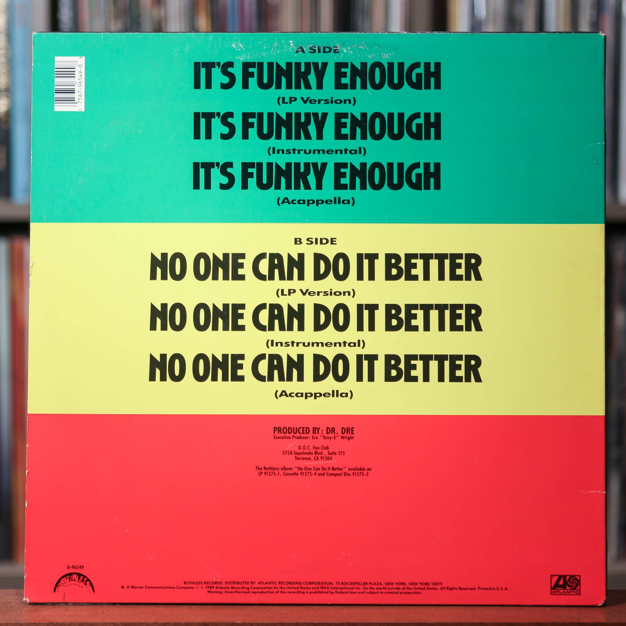 The D.O.C. - It's Funky Enough/ No One Can Do It better - 1989 Ruthles