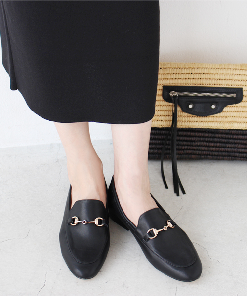 Fin（フィン） ローファー 本革2WAYビットローファー レディース