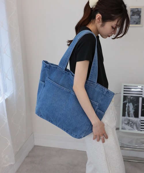pumpkin port（パンプキンポート） トートバッグ デニムデカトートBAG