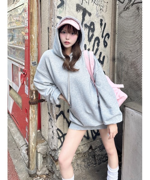 Darich（ダーリッチ） ワンピース カラーラメスウェットミニワンピース