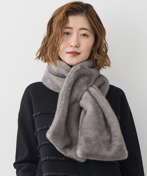 23区（ニジュウサンク） マフラー ストール フェイクファー ティペット