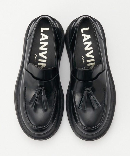 LANVIN en Bleu ローファー タッセルローファー レディース : ZOZOTOWN