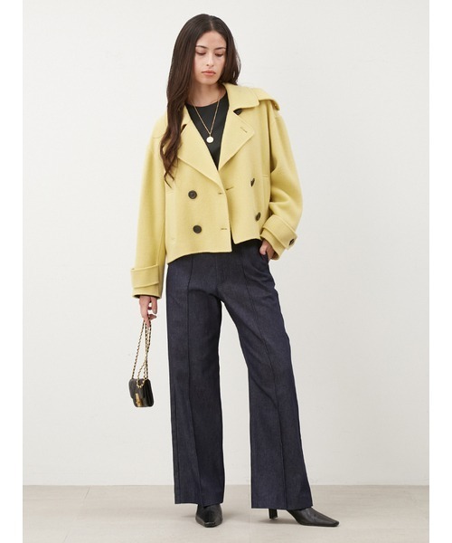 Mila Owen（ミラオーウェン） ピーコート 1 イエロー レディース