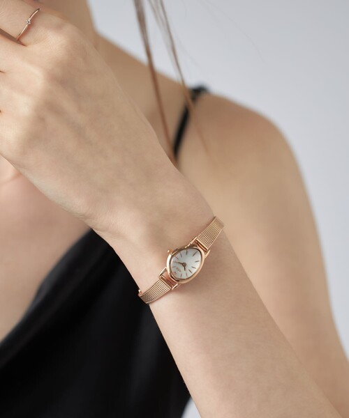 ete（エテ） 腕時計 ダイヤモンド ジェムフェイス メッシュベルト