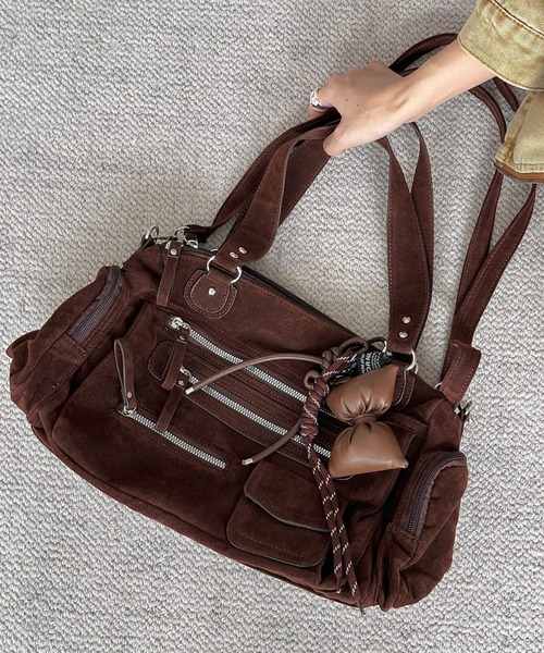 Sibra（シブラ） ショルダーバッグ バッグ 2wayレザーテイストポケット