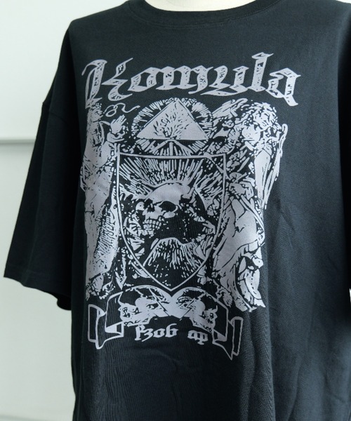 DEVICE（デバイス） tシャツ ダーク ドクロ グラフィック ヴィンテージ