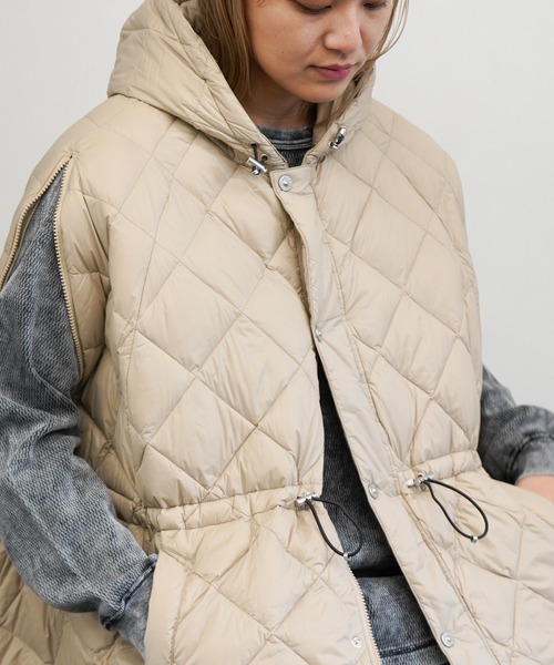 TAION（タイオン） ダウンコート ダウンジャケット CITY DOWN CAPE