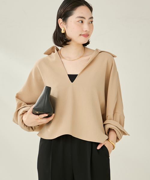 plage（プラージュ） ブラウス シャツ 「追加」GEORGETTE SKIPPER