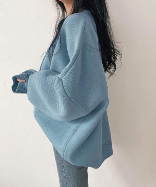 カーディガン オーバーサイズニットカーディガン レディース