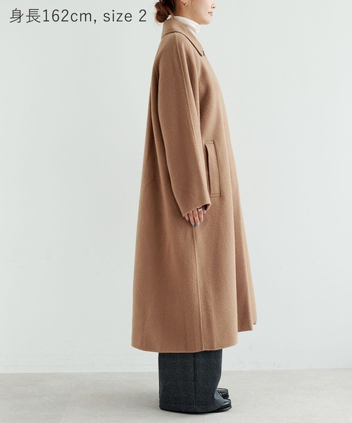 N.O.R.C ステンカラーコート コート ウールメルトンステンカラーリバー