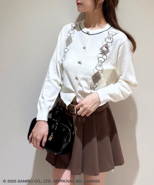 SNIDEL（スナイデル） カーディガン 「HELLO KITTY」アーガイル