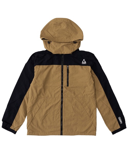 GERRY（ジェリー） ナイロンジャケット 軽量 切替配色 フード付き