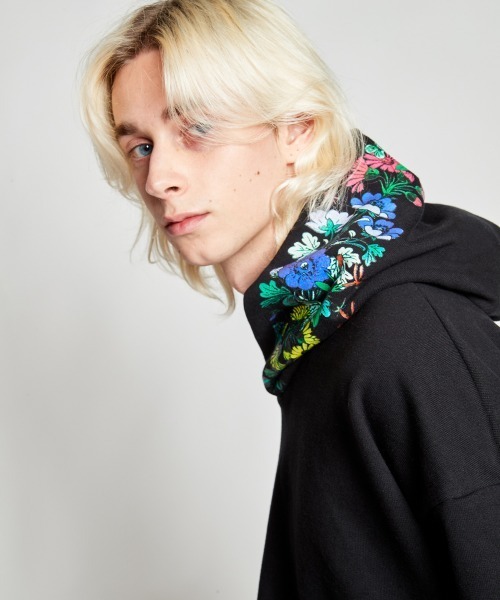 rehacer（レアセル） パーカー : Flower Hooded HW Wide PK / フラワー