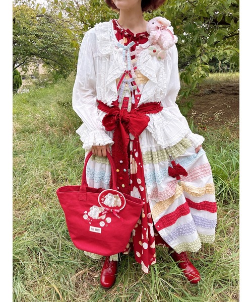 PINK HOUSE（ピンクハウス） ブラウス シャツ ローンフリル使い