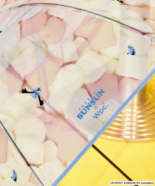 Wpc. 傘 「ビニール傘」パペットスンスン × マシュマロアンブレラ