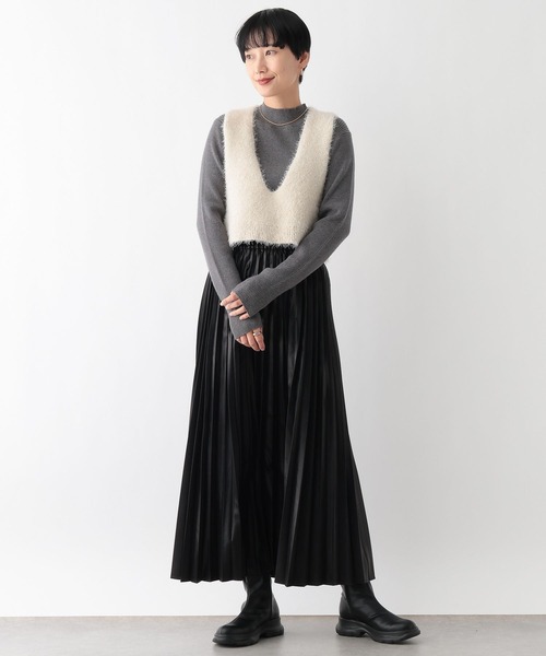 LEPSIM（レプシィム） ベスト ジレ 7ゲージフェザーショートベスト