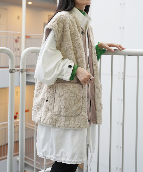 VENCE EXCHANGE モッズコート コート マルチWAYボアベスト付きモッズ