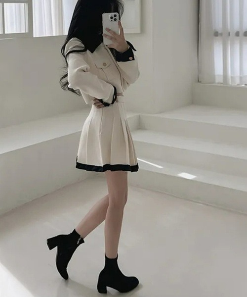 Ritomo De Ricco セットアップ ツイードジャケット＆スカート