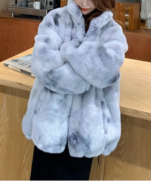 NEW GENTLEMAN ブルゾン アウター サリー フェイクファー モコモコ