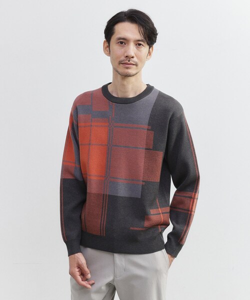 TAKEO KIKUCHI（タケオキクチ） セーター ニット ランダム チェック