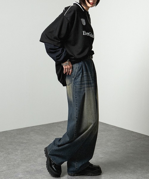 ジーンズ 「Alfred Alex」Vintage Wide Tapered Denim/ヴィンテージ