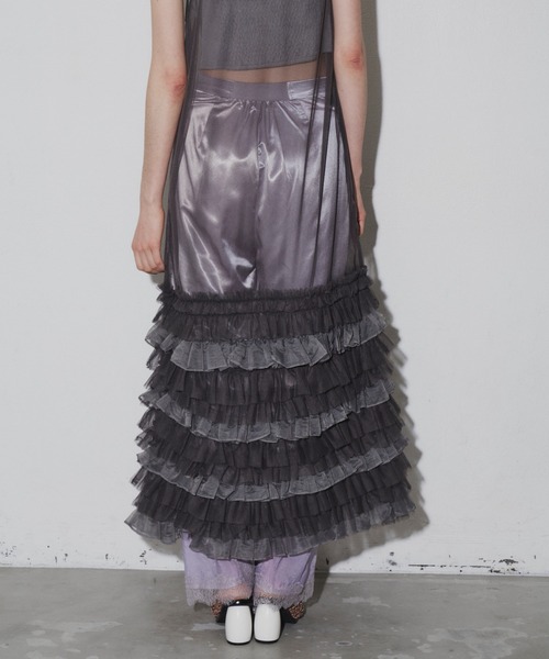 LA BELLE ETUDE（ラベルエチュード） ワンピース 裾ティアードシアー