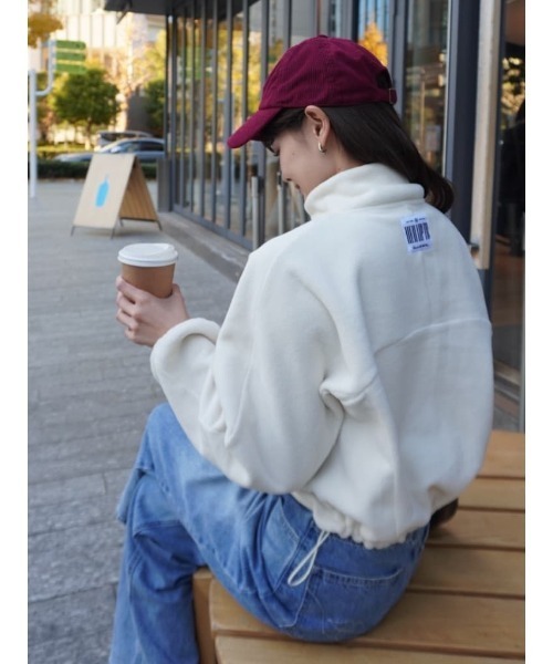 Her lip to Flight Mode Half Zip Fleece Pullover レディース