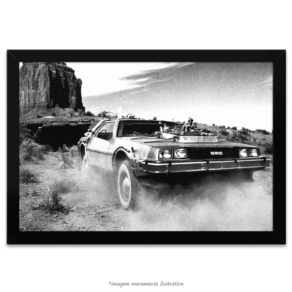 Poster Delorean - De Volta para o Futuro III, no QueroPosters.com