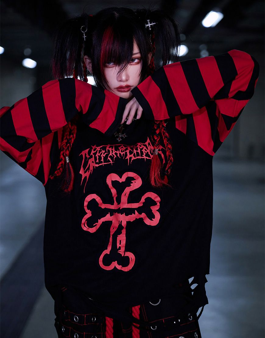 DimMoire【ディムモアール】荊棘リボンタイブラウス/White